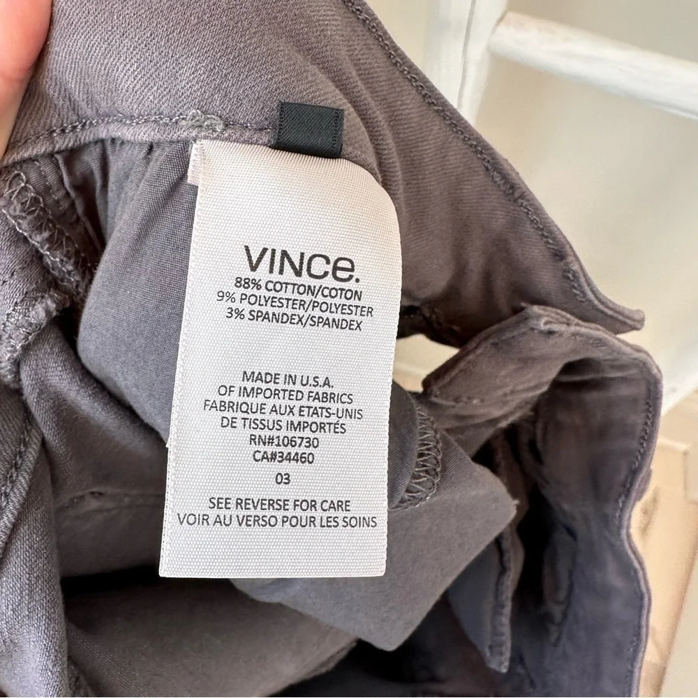 Vince Women’s Riley Legging Denim Jeans Charcoal Grey SZ 31